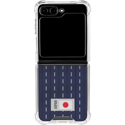 Japan Soccer Flag Galaxy Z Flip6 Clear Case